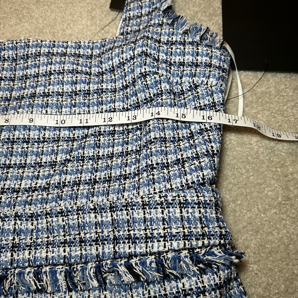 Lulus Dress - Women’s Size M - Blue - Tweed Midi Dress - Picture 10 of 11